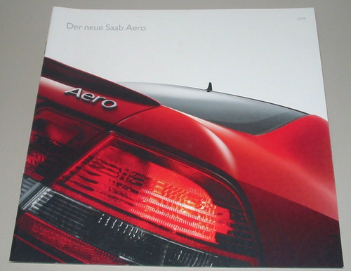 Auto prospekt saab aero - saab,
